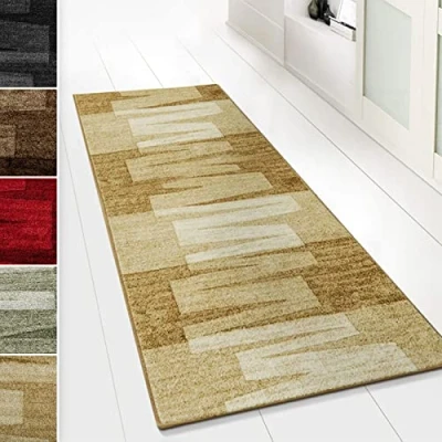 Abbildung von Floordirekt Läufer Teppich Brücke Teppichläufer Veneto (Beige, 80 x 350 cm)