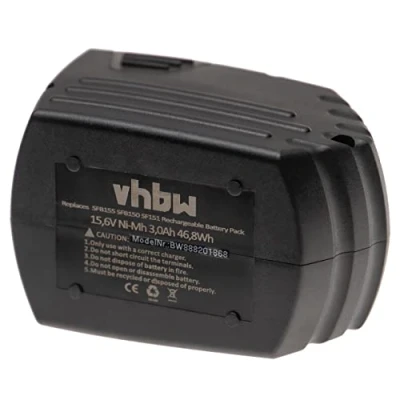 Abbildung von vhbw 1x Akku Ersatz für Hilti SFB155, SFB150 Werkzeug (3000 mAh, NiMH, 15,6 V)