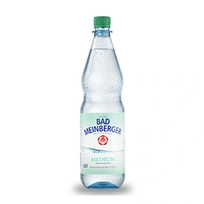 Abbildung von 12 Flaschen Bad Meinberger Medium Mineralwasser a 1000ml inc. 1.80 MEHRWEG Pfand Pet