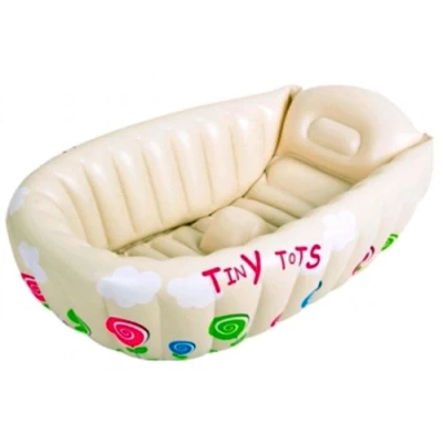Abbildung von SunClub Babybadewanne aufblasbare Baby Badewanne &quot;Tiny Tots&quot; 91x61x29 cm, (Planschbecken oder für Babys, 1 tlg), mit Temperatur Kontrollfeld