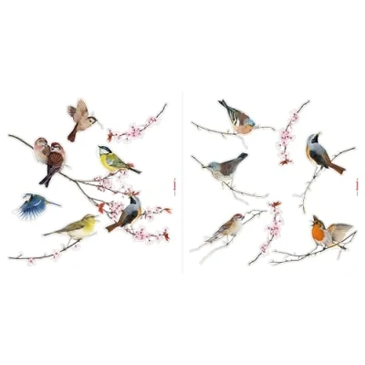 Abbildung von Komar Fensterbild &quot;Vögel&quot;, 31x31 cm, selbsthaftend