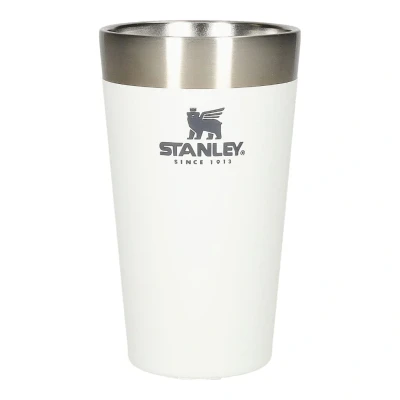Abbildung von Stanley Adventure Stacking Bierkrug 473 ml Edelstahl Thermobecher Hält 4 Stunden Kalt BPA Frei Stapelbare Doppelwandiger, Vakuumisolierter Thermotasse Spülmaschinenfest Polar White