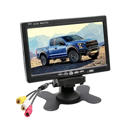Abbildung von OBEST 7 Zoll Rückfahrkamera Bildschirme, Vollfarb LCD Display, 800 * 480 RP, DC12V 24v, AV1/AV2 Videoumschaltung, Auto Monitor für LKW Busse Wohnmobil