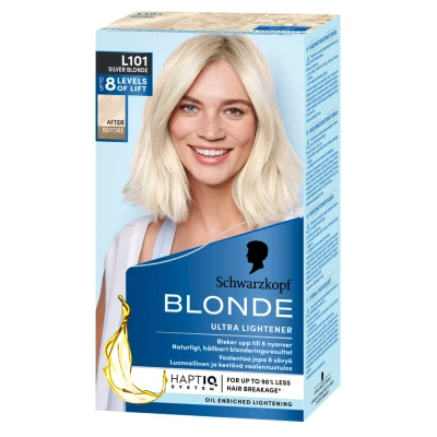Abbildung von Schwarzkopf Blonde Platinum Lightener L101 Silver Sil