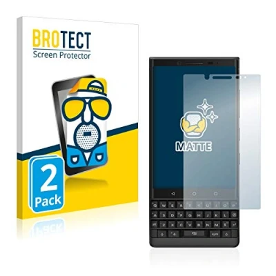 Abbildung von BROTECT Entspiegelungs Schutzfolie für BlackBerry Key2 (2 Stück) Matte Displayschutz Folie, Anti Reflex, Fingerprint