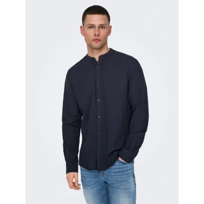 Abbildung von ONLY &amp; SONS Langarmhemd &quot;ONSCAIDEN LS SOLID LINEN MAO SHIRT NOOS&quot;
