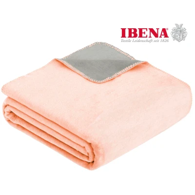 Abbildung von IBENA Wohndecke &quot;Jacquard Decke Dublin&quot;, in trendigen Pastellfarben