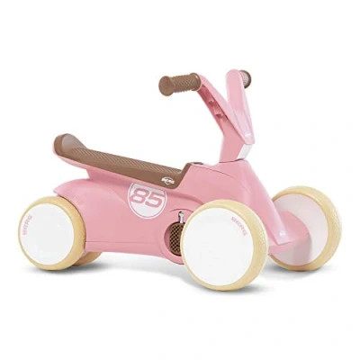 Abbildung von Berg GO² 2in1 Rutschauto Retro Rosa Rutscher und Laufrad, Kinderrutscher, Kinderauto mit Ausklappbare Pedale