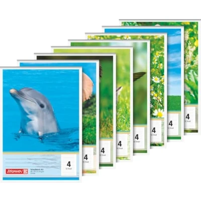 Abbildung von BRUNNEN Collegeblock Schulblock Lin. 4 A5 liniert 80g/m² 50Bl 10 41924