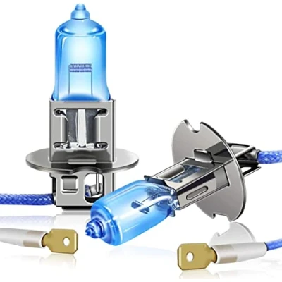 Abbildung von DZG H3 Halogenlampen 12V 55W Scheinwerferlampen 5000K Warmweiß Nebelleuchte DRL Birne, 2 Stücke