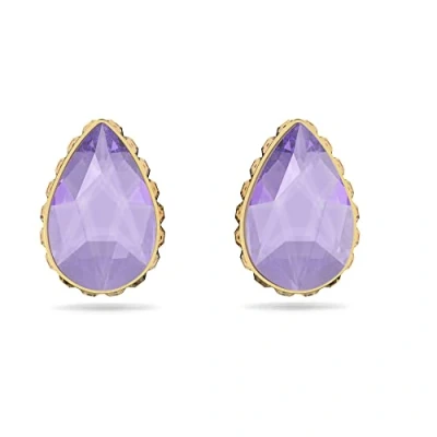 Abbildung von Swarovski Orbita Pierced Earrings PAIR GOLD Shiny Ohrringe, Damen, Größe: One Size, Purple