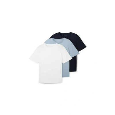 Abbildung von TOM Tailor IM Dreierpack Tshirt basic, Herren, Größe: Small, White