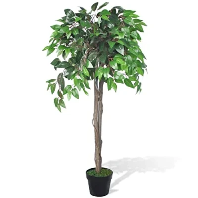 Abbildung von Künstliche Zimmerpflanze Künstlicher Ficus mit Topf 110 cm, vidaXL, Höhe 33 cm