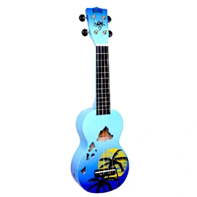 Abbildung von Mahalo Ukulele MD1HABUB Sopran Hawaii Inseln Finish blau glänzend