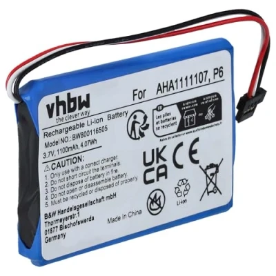 Abbildung von vhbw Akku kompatibel mit Tomtom Go 4FA60, Essential, 610 GPS Navigation Navi (1100 mAh, 3,7 V, Li Ion)