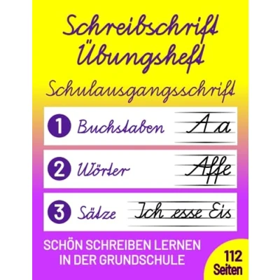 Abbildung von Schreibschrift Übungsheft Klasse 1, 2 und 3: Schulausgangsschrift (SAS) Schön Schreiben lernen in der Grundschule