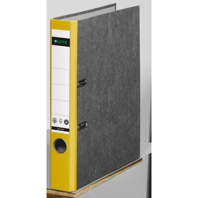 Abbildung von LEITZ Ordner Rückenbreite 5.2 cm DIN A4 Karton gelb marmoriert