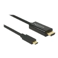 Abbildung von Delock Kabel USB Type C auf HDMI, 4K 60 Hz, 2m, schwarz