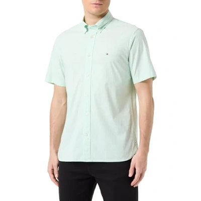 Abbildung von Tommy Hilfiger FLEX Multi Stripe RF Hemd, Herren, Größe: Small, Mint gel