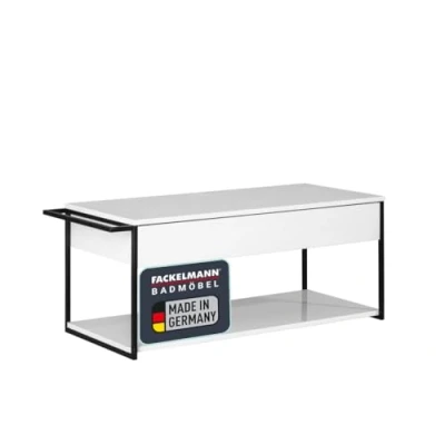 Abbildung von FACKELMANN Waschbeckenunterschrank &quot;New York&quot;, Badmöbel Push To Open Technik, inkl. Handtuchhalter seitlich