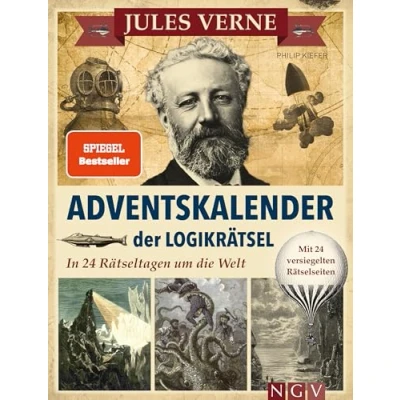 Abbildung von Jules Verne Adventskalender der Logikrätsel: In 24 Rätseltagen um die Welt I Mit versiegelten Rätselseiten
