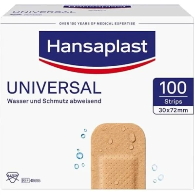 Abbildung von Hansaplast Universal Strips, 100 Pflaster, 30mm x 72mm St
