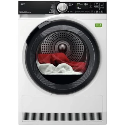 Abbildung von AEG WiFi Wärmepumpentrockner 9 kg mit SmartDry, Serie 9000: AbsoluteCarePlus Daunentrocknung, Punktgenaue Ergebnisse 3D Scan Restfeuchteermittlung, Energiekl. A, Trommelbeleuchtung, TR9XW80890