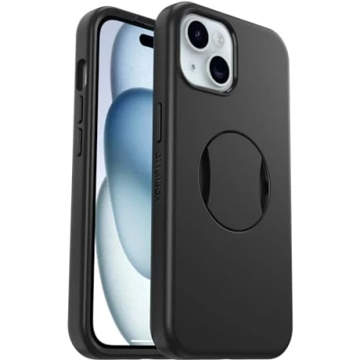 Abbildung von Apple iPhone 15 Hülle Kunststoff OtterBox Hard Case/Backcover Handyhülle Schwarz Shockproof/Stoßfest
