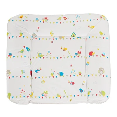 Abbildung von roba Folien Wickelauflage &#039;Waldhochzeit&#039;, weiche Wickelunterlage 85x75 cm, Baby Wickeltischauflage aus phtalatfreier Folie