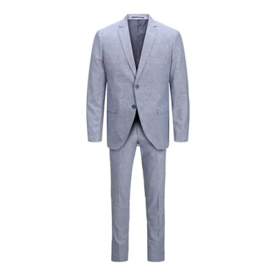 Abbildung von JACK&amp;JONES Herren JPRRIVIERA LINEN SUIT SLIM SN PLS Anzug, Chambray Blue/Fit:SLIM FIT, 70 Größen
