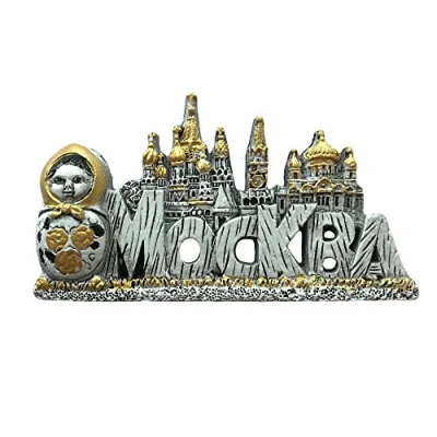 Abbildung von Mockba Moscow Russland Kühlschrankmagnet 3D Reiseaufkleber Souvenirs Kollektion, Heim und Küchendekoration, aus China