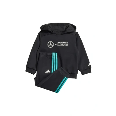 Abbildung von adidas Performance AMG Petronas Formula ONE Jogger LONG Sleeve SET Trainingsanzug für Kinder, Größe: 68, Black white
