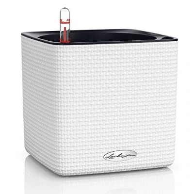 Abbildung von Lechuza® Kräutertopf Cube Color 16 mit Stick System weiß (Komplettset)