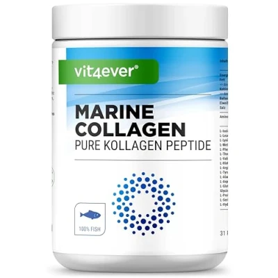 Abbildung von Marine Kollagen Pulver 500g Bioaktive Collagen Hydrolysat Peptide Perfekte Löslichkeit Fisch Natürlich Premium Rohstoff Neutral