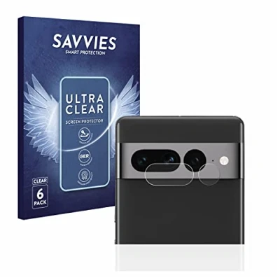 Abbildung von Savvies 6 Stück Schutzfolie für Google Pixel 7 Pro (NUR Kameraschutz) Displayschutz Folie Ultra Transparent