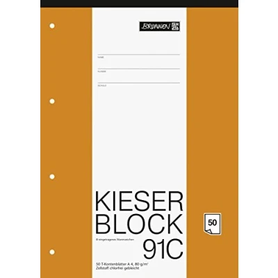 Abbildung von Brunnen 1042931 KIESER Block T Konten (A4, 50 Blatt, 10 pro Seite, 80g/m², gelocht)