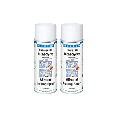 Abbildung von WEICON 2 11553400 weiß Universal Dicht Spray 2er Set 400 ml haftstarker Sprühkunststoff
