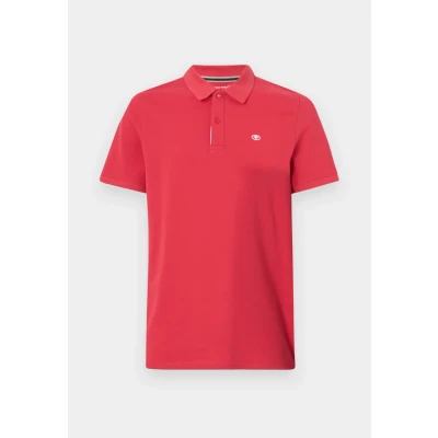 Abbildung von TOM Tailor WITH Contrast Poloshirt, Herren, Größe: Medium, Soft berry red