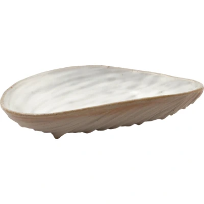 Abbildung von Greengate Shell Teller irregular small pale grey 15x9cm