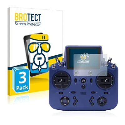 Abbildung von BROTECT Schutzglas für FrSky Tandem X18 (3 Stück) Schutzfolie Panzer Folie Glas [Extrem Kratzfest 9H, Anti Fingerprint, Ultra Transparent]
