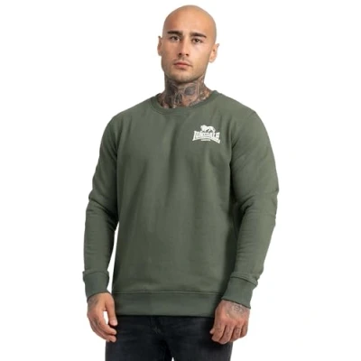 Abbildung von Lonsdale Herren Sweatshirt Longridge, Farbe:Olive/White, Größe:2XL