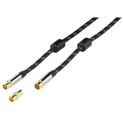 Abbildung von Vivanco 48138 Koaxialkabel 1,5 m F schwarz