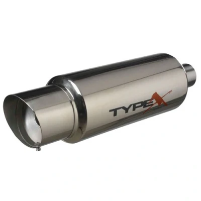 Abbildung von AUTO STYLE Sportauspuff universal Typ X Racing &#039;DualSound&#039; Ø150mm Angle Tip