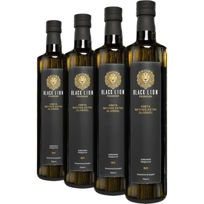Abbildung von KRETA griechisches Bio Olivenöl Kaltgepresst, nativ extra mild fruchtig lecker 100% Koroneiki Olive Premium (4x 750ml)