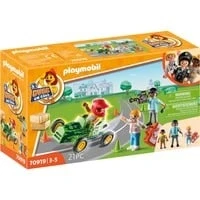 Abbildung von Playmobil DUCK ON CALL D*O*C* Ambulance ACTIE. HELP DE RACER! Minispielzeug für Kinder, Größe: One Size, Multi coloured