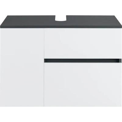 Abbildung von Home affaire Waschbeckenunterschrank &quot;Wisla&quot;, für Wandmontage, Siphonausschnitt, Push to open Funktion, Breite 80 cm