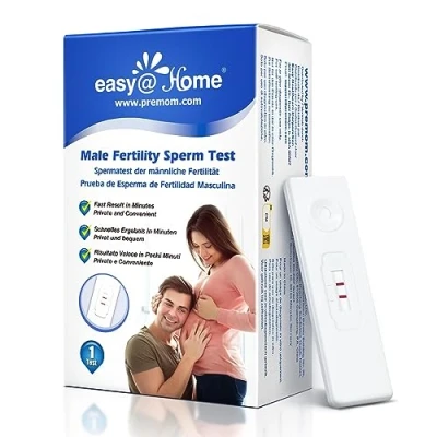 Abbildung von Fruchtbarkeitstest Sperma Test für Männer Easy@Home 1 x Spermientest Zeugungsfähigkeit Schnelltest St