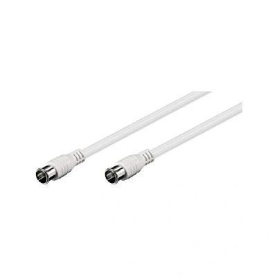 Abbildung von Goobay 50748 F Quick SAT Anschlusskabel (80 dB), 2x geschirmt weiß