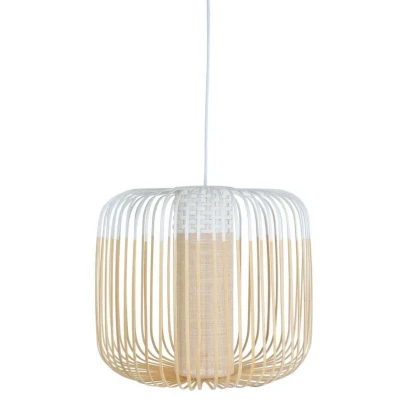 Abbildung von Forestier Bamboo Light M Pendellampe 45 cm weiß