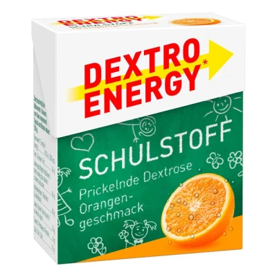 Abbildung von Dextro Energy Schulstoff Orange Täfelchen